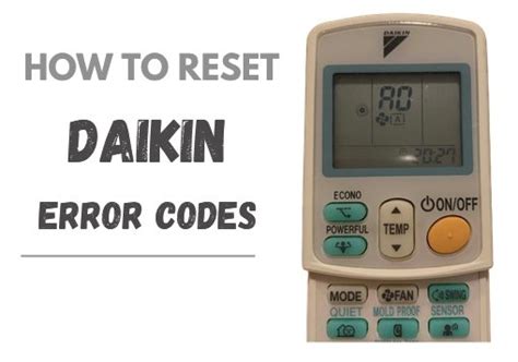 daikin fan motor error codes.